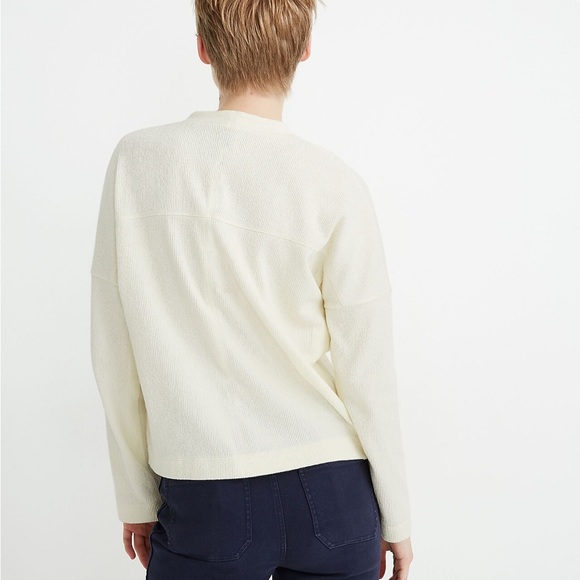Madewell Textured & Thread Henley Top Size L - Picture 2 of 11